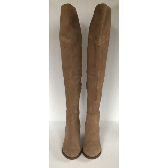 SOLE SOCIETY Catalina Night Taupe Suede Thigh High Boots (Size 5.5 M) - Picture 9 of 12